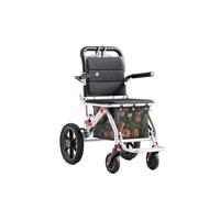 Folding Wheelchair, Rugged and Durable Construction, Rotatable Leg Rest, Armrests, Mobility Wheelchair(White)