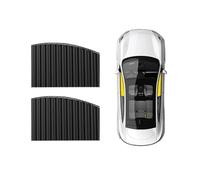 Folding Windshield SunShade Car Sun Shade Side Window Curtain Cloth Foldable Front Glass Sunshade Cover(2 X Front Black)