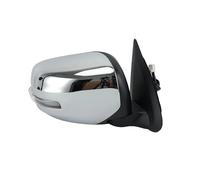 Folding Wing Door Mirror For Mitsubishi For Triton L200 MQ 2015-2018 Rearview Mirror Glass Chrome Cover Turn Signal Lamp 3/7Pins Side Wing(Chrome 7pins r)
