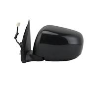 Folding Wing Door Mirror For Mitsubishi For Triton L200 MQ 2015-2018 Rearview Mirror Glass Chrome Cover Turn Signal Lamp 3/7Pins Side Wing(Black 3PINS l)