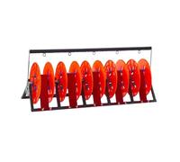Folding Wire Spool Rack Dispenser for 1-5 Reels, Multi-Axle Cable Organizer, Holds Up to 10mm Wire, Ideal for Garage Workshop Storage