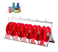 Folding Wire Spool Rack Dispenser, Multi-Spool Cord Organizer for Efficient Extension Cord Storage, Ideal for Electricians & Industrial Cable Pulling