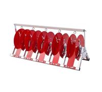 Folding Wire Spool Rack Dispenser,Red Multiple Axle Cable Rack,Stainless Steel Wire/Cable,Hold 6 Square Millimeters and Below,5 Reel