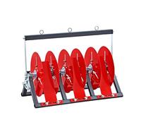 Folding Wire Spool Rack Dispenser - Space-Saving Cable Organizer for Efficient Wire Management, Adjustable and Portable Solution for Home and Workshop Use