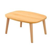 Folding Wood Coffee Table for Small Spaces, Rectangular Low Table for Study, Work and Reading in Minimalist Japanese Style, Compact Design, 60cm