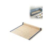 Folding Wooden Bed Slats for Twin, Full, Queen, King Mattresses - Roll Up Bed Support Board, W150xL190cm (59.1x74.8in) for Enhanced Durability and Comfort