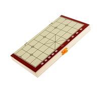 Folding Wooden Chinese Chess Set Hand Crafted Portable Case | Wooden,varnished finish,folds into case with clip,stores pieces,home,friends,holiday,24.8 x 13.6 x 3.3cm folded