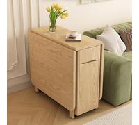 Folding Wooden Dining Table Set with 6 Chairs Extendable & Mobile Perfect for Restaurant & Living Room - 1.134m Dining Room Furniture