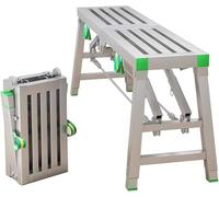 Folding Work Platform with Adjustable Height, Portable Scaffolding for Construction and DIY Projects