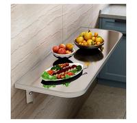 Folding Workbench Wall Mounted with Heavy-Duty Brackets, Space-Saving Fold Down Desk Shelf for Garage, Workshop, or Home Use, Sturdy Design for Versatile Applications