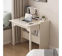 Folding Writing Desk for Bedroom & Home OfficeCompact Study Table with Storage Easy to Fold Computer Desk for Living Room & Business Use (60cm/24in)