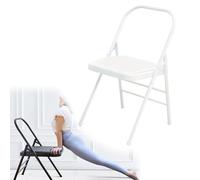 Folding Yoga Chair for Beginners Iyengar Yoga Stool with Back Support NonSlip Feet Home Balance Inversion ChairWhite Yoga Auxiliary Equipment