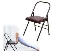 Folding Yoga Chair for BeginnersIyengar Home Yoga Stool with Back Support & NonSlip FeetWhite Balance Inversion Chair for Enhanced Stability & Comfort