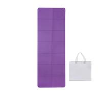 Folding Yoga Mat, 6mm Thick Exercise Mat Folding Tear-resistant for TPE Material, Non-Slip, Lightweight Carrying Design for Studio Workout, Exe