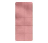 Folding Yoga Mat Non-Slip Thick Thermoplastic Elastomer Travel-Friendly Multi-Purpose Fitness Mats for Pilates Gym Stretching Aerobics Men Women Indoor Outdoor(Pink,183x80x0.8cm)
