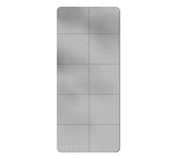 Folding Yoga Mat Non-Slip Thick Thermoplastic Elastomer Travel-Friendly Multi-Purpose Fitness Mats for Pilates Gym Stretching Aerobics Men Women Indoor Outdoor(Gray,183x61x0.8cm)