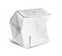 Foldio3 + Extra Lights (25inch Lightbox for Product Photography with Halo Bars / 25" x 25"/ Portable Studio, Dimmable LED Chips, CRI 97+, White & Black Background Sheets Included | ORANGEMONKIE)