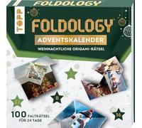 Foldology - Der Origami-Rätsel-Adventskalender: Mehrere einzigartige Falträtsel für jeden Tag im Advent. Der Adventskalender für helle Köpfe und geschickte Hände. Ideal für Jung und Alt
