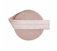 Foldover Elastic 3/4" 20mm Shiny Satin Spandex Band Webbing Tape Headband Underwear Dress Sewing Trim 2 5 10 Yard-Antique Mauve-20mm-10 Yards