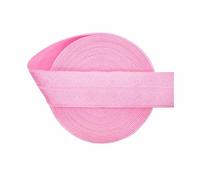 Foldover Elastic 3/4" 20mm Shiny Satin Spandex Band Webbing Tape Headband Underwear Dress Sewing Trim 2 5 10 Yard-Geranium Pink-20mm-50 Yards