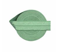 Foldover Elastic 3/4" 20mm Shiny Satin Spandex Band Webbing Tape Headband Underwear Dress Sewing Trim 2 5 10 Yard-Sage Green-20mm-100 Yards