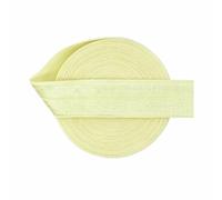Foldover Elastic 3/4" 20mm Shiny Satin Spandex Band Webbing Tape Headband Underwear Dress Sewing Trim 2 5 10 Yard-Ivory-20mm-10 Yards