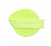 Foldover Elastic 3/4" 20mm Shiny Satin Spandex Band Webbing Tape Headband Underwear Dress Sewing Trim 2 5 10 Yard-Neon Lemon-20mm-50 Yards