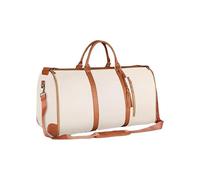 Foldy Bags Foldybags Original Aeroplane Travel Bag 2-in-1 Hanging Suitcase: Waterproof Garment Bag and Travel Bag with Toiletry Bag for Travel and Business Trip Durable Zip, White