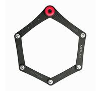 Foldylock 85 Folding Cycle Lock Silver Rated - Black