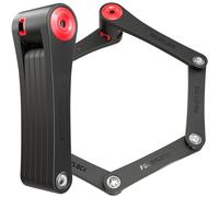 FoldyLock 95 Folding Bike Lock - Patented Sleek High Security Bicycle Lock - Heavy Duty Anti Theft Smart Secure Guard with Keys and Frame Mount for Electric e-Bikes and City Bikes - 95 CM