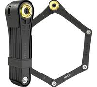 FoldyLock Classic 100 Folding Bike Lock - Patented Sleek High Security Bicycle Lock - Heavy Duty Anti Theft Smart Secure Guard with Keys and Case Mount for Electric e-Bikes & City Bikes - 100 CM