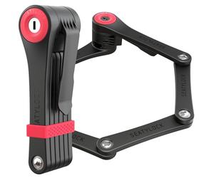 FoldyLock Clipster Folding Bike Lock, 14/18 Security, Silver Rated | Lightweight, Portable, Compact, Ultra Stylish Wearable Bicycle Lock, Smart Protection Guard Accessory, 75 CM
