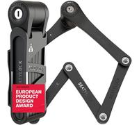 FoldyLock Compact Folding Bike Lock - Award Winning Patented High Security Cut Proof Bicycle Lock - Heavy Duty Anti Theft Smart Secure Guard with Key and Case for Bikes or Scooters - 85 cm