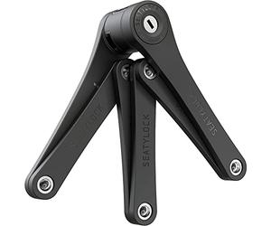 FoldyLock Compact Folding Bike Lock - Award Winning Patented High Security Cut Proof Bicycle Lock - Heavy Duty Anti Theft Smart Secure Guard with Key and Case for Bikes or Scooters - 85 cm