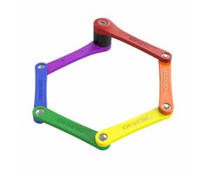Foldylock Compact Pride Edition Bike Lock - Multicolour / 85cm