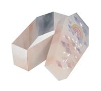 FOLDZILLA Cardboard Animal Coffin for Dogs, Cats and Small Animals 36 x 19 x 11 cm Cardboard Coffin to Say Goodbye - Evening Sky