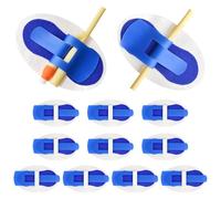 Foley Catheter Stabilizer Devices, Leg Bag, Leg Band Holder, Stickers, Catheter Accessories for PEG/G/Feeding Tube, Self Adhesive Catheter Tube Holder (Blue) Pack of 12