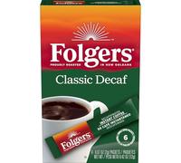 Folgers Classic Decaf Instant Coffee Crystals Packets, 6 ct