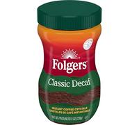 Folgers Classic Roast Instant Decaffeinated Coffee (Medium), 8 oz
