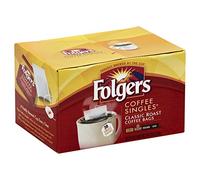 Folgers Coffee Singles Classic Roast Coffee Bags, 6 Ounce