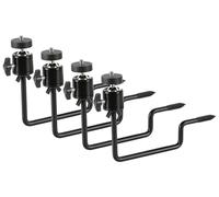 Folgtek 4pcs Universal Camera Mounts Set Camera Stand Holder Kit with Strativ Mini Ball Head, Indoor Outdoor on Ceilling Wall Tree etc. (Black, On Tree X4)