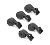 Folgtek 5pcs Trail Camera Straps Game Camera Tree Mounting Straps Portable UV Resistant and Foldable Nylon Fiber Belt, Hunting Camera Tree Strap Belts Kit 145cm, Trail Cameras Accessory (Dark Grey),