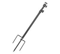 Folgtek Camera Mounting Stand Holder, Night Fishing Mount Stand Thick Foldable Stainless Steel Bracket 360° Adjustable Universal Thread Connection 1/4''-20 for Wildlife Camera (6 mm) Black