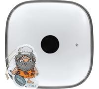 FOLI Square Glass Lid 28cm, Clear Tempered Glass Vented Square Pan Lid, Replacement Cookware, Frying Pan Cover,1Pack, inner diamater 27.6cm outer diameter 29cm