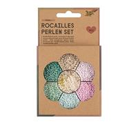 folia 12908 Seed Beads Set, Pastel, Ideal for Designing and Making Your Own Jewellery