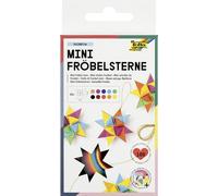 Folia 1295, paper strips for frog stars all year, 100 strips sorted in all-season colors