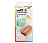 Folia 2302 Velcro Tape Self-Adhesive Velcro Approx. 20 mm x 2 m White