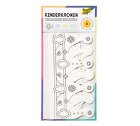 folia 23309 Children's Crowns Cardboard Assorted Models, White