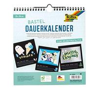 Folia 23690 Calendar for All Years to Decorate 23 x 24 cm Black/Silver