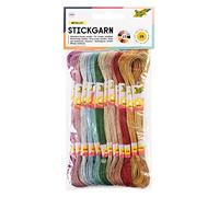 folia 23994 23994 Embroidery Thread Metallic 100% Polyester 26 Docks of 8 m in 13 Metallic Shimmering Colours Assorted for Embroidery, Knotting and Crafts, Multi